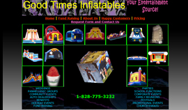 Secure login / membership area, Data retrieval, Event booking sign-up form, Display area of all inflatables Secure login / membership area, Data retrieval, Event booking sign-up form, Display area of all inflatables