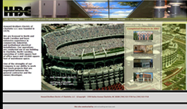 Custom design to emphasize commercial projects and unique area to showcase completed projects Custom design to emphasize commercial projects and unique area to showcase completed projects