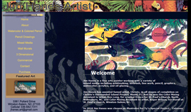 Custom design to showcase Artist talents and completed art works through a photo galleries Custom design to showcase Artist talents and completed art works through a photo galleries