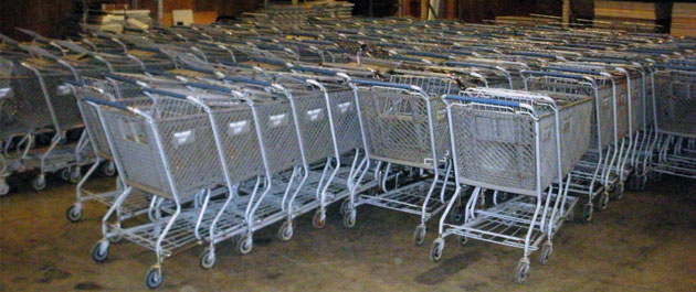 used shopping carts are in stock at Vintage