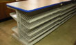 used candy shelf front checkout counter