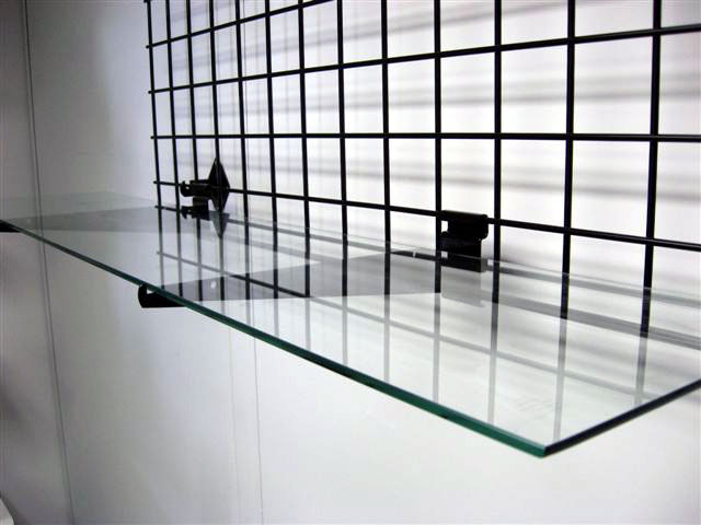 3/16" Tempered Glass Shelves w/ Pencil Polish Edge