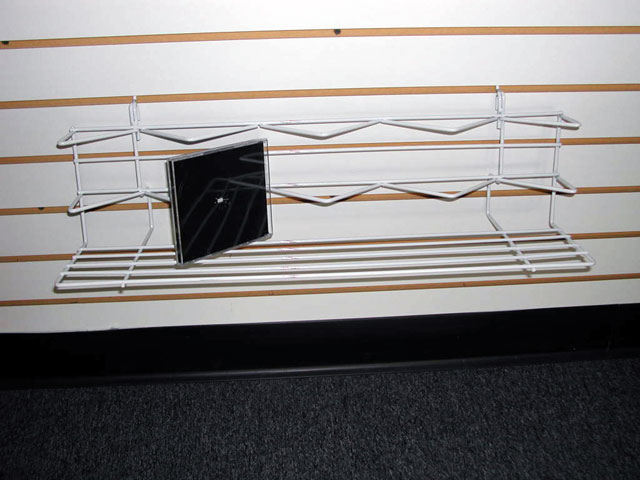 24"L x 15"D Straight Shelf w/ Lip - Black or Chrome