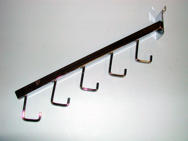 Slatwall 5 Hook Waterfall