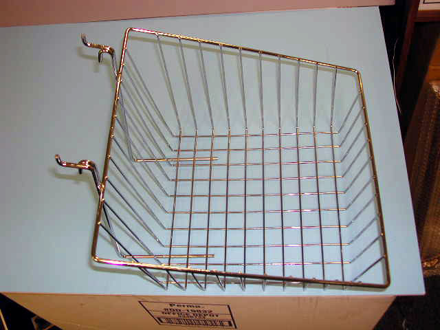 Basket 12"L x 12"D x 8"H w/ 4" Front Slant