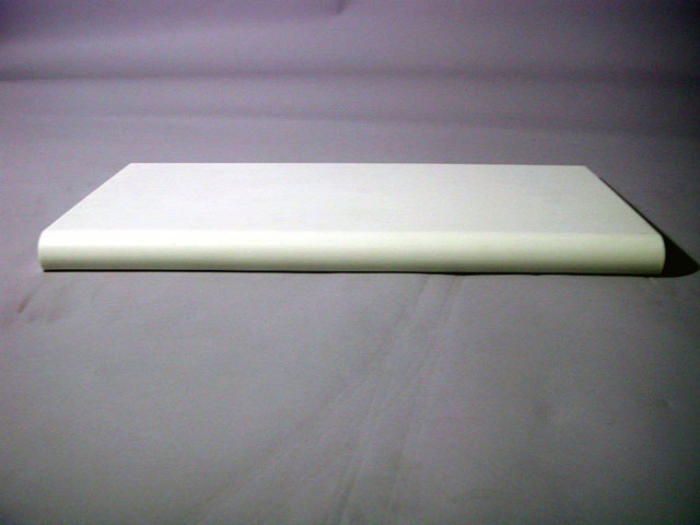 Plastic Bullnose Shelf 24"L x 13"D x 4"H in Black or White