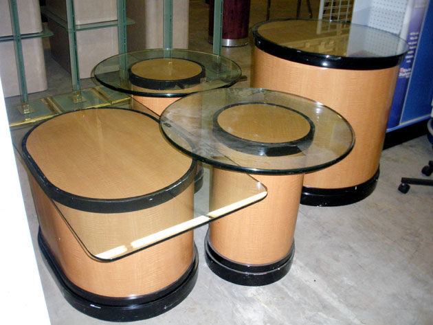 glass top tables