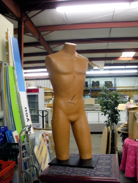 male torso mannequin
