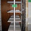 used uni-web double sided pharmacy shelving