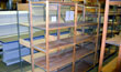 save with used stockroom shelving in your garage