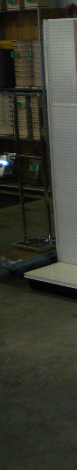 used Lundia stockroom shelving