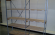 18x48 wood and metal shelving for home garages