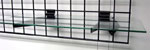 10"x24"x3/16" Tempered Glass Shelves w/ Pencil Polish Edge for Gridwall