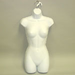 Female Form Injection Molded w/ Metal Hook - White