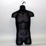 Male Form Injection Molded w/ Metal Hook - Black