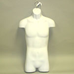 Male Form Injection Molded w/ Metal Hook - White