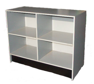 new checkout counters with adjustable shelf